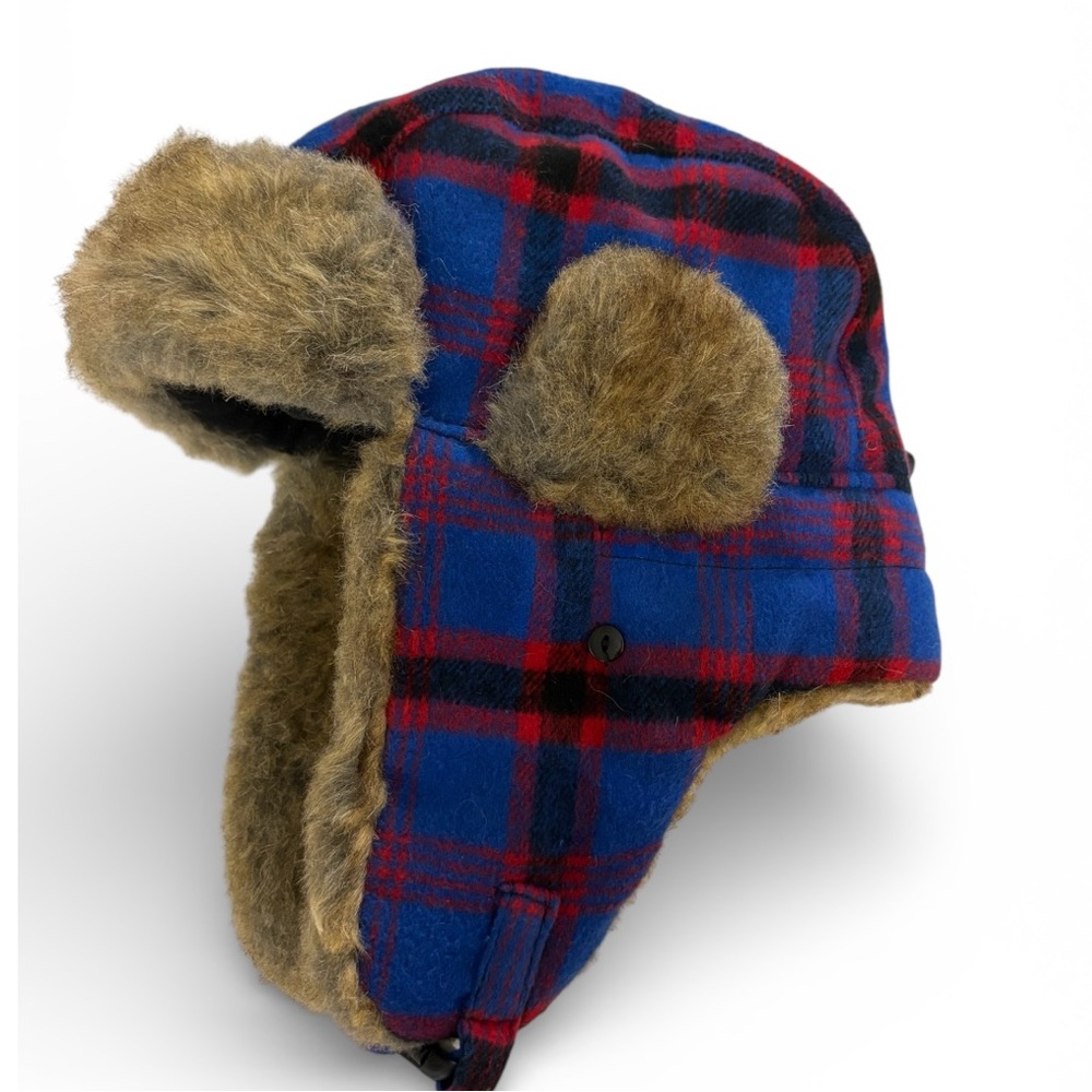 Youth Trapper Hat with Ear Flaps Faux Fur Warm Windproof Aviator Hunting Winter